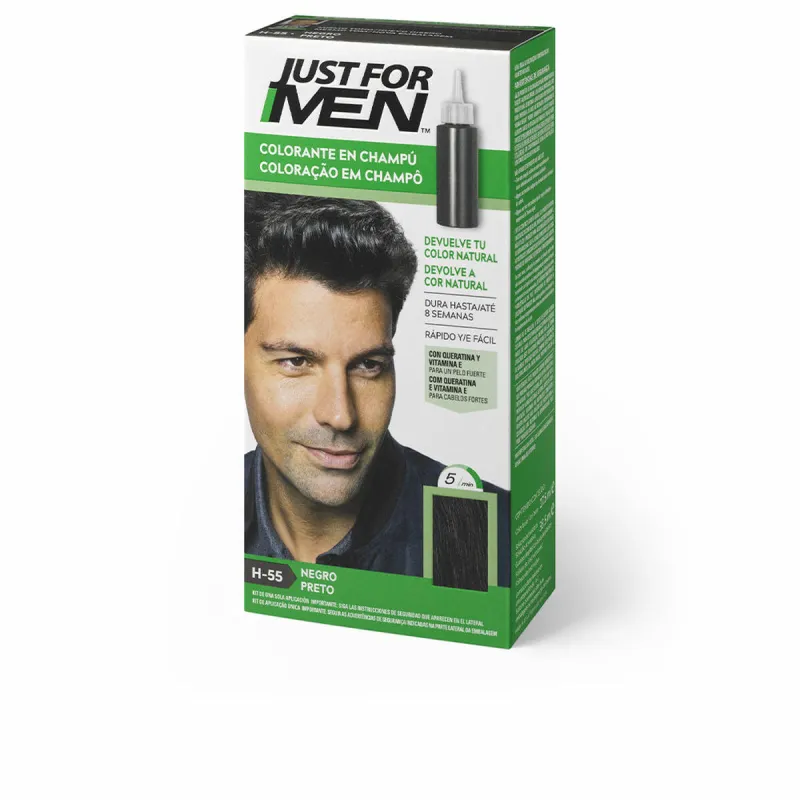 Dažai šampūnas Just For Men Colorante Juoda 30 ml