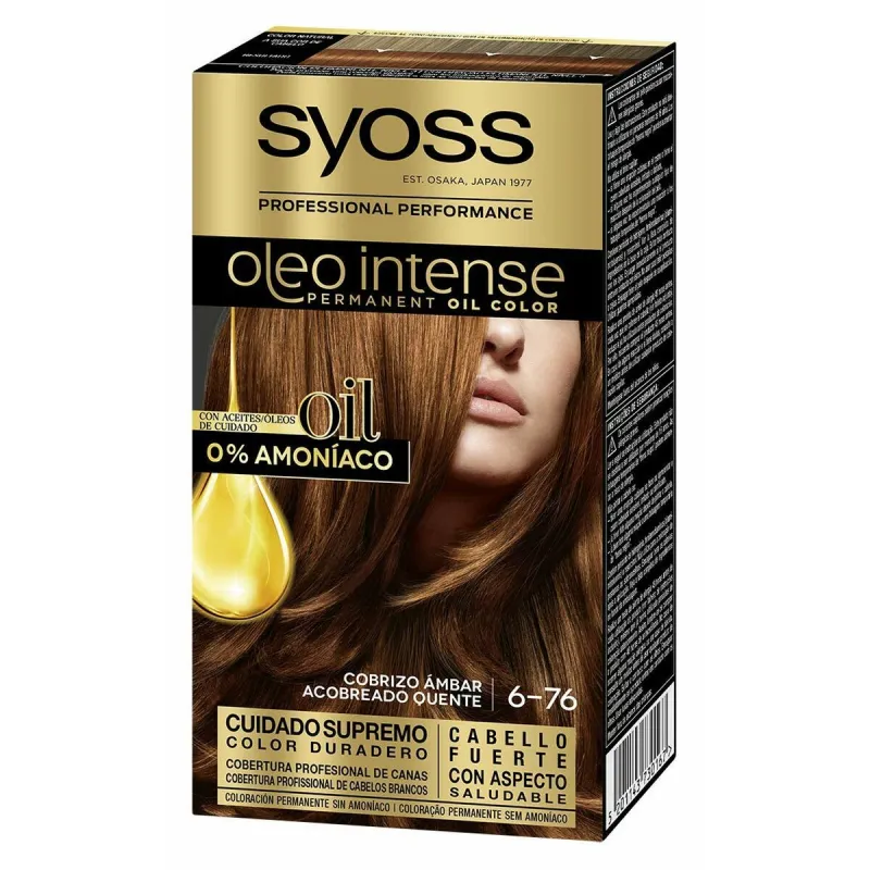 Püsivärv Syoss Olio Intense Plaatinablond Nº 6.76 Cobrizo ambar