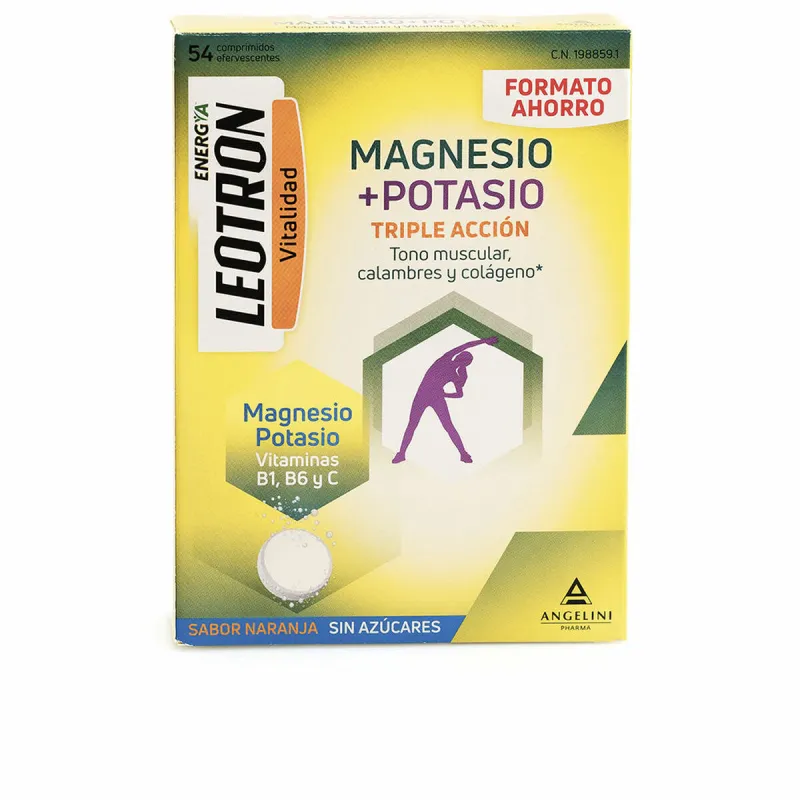 Toidulisand Leotron Energía Magnesio Potasio Magneesium Kaalium 54 Ühikut