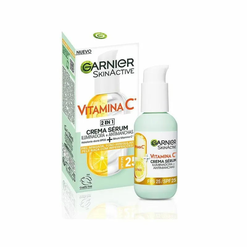 Kremas + Serumas nuo senėjimo Garnier Skinactive Vitamina C Spf 25 50 ml
