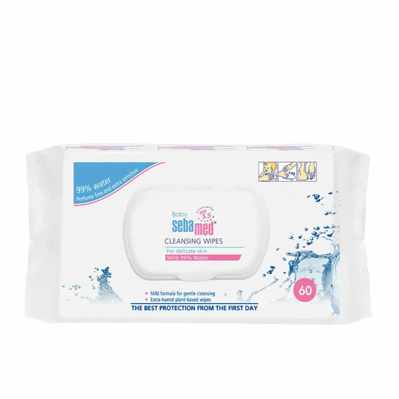 Moist Wipes Sebamed (60 Units)