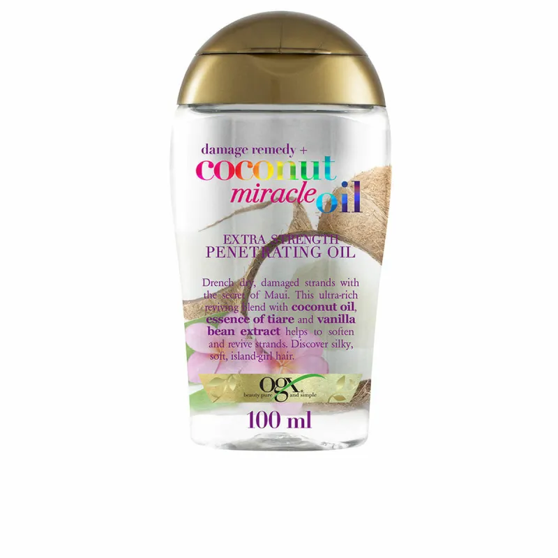 Stiprinantis plaukų gydymas OGX COCONUT MIRACLE OIL 100 ml