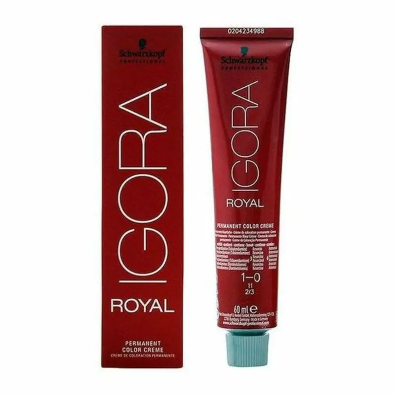 Ilgalaikiai dažai Schwarzkopf Igora Royal Nº 1-0 60 ml