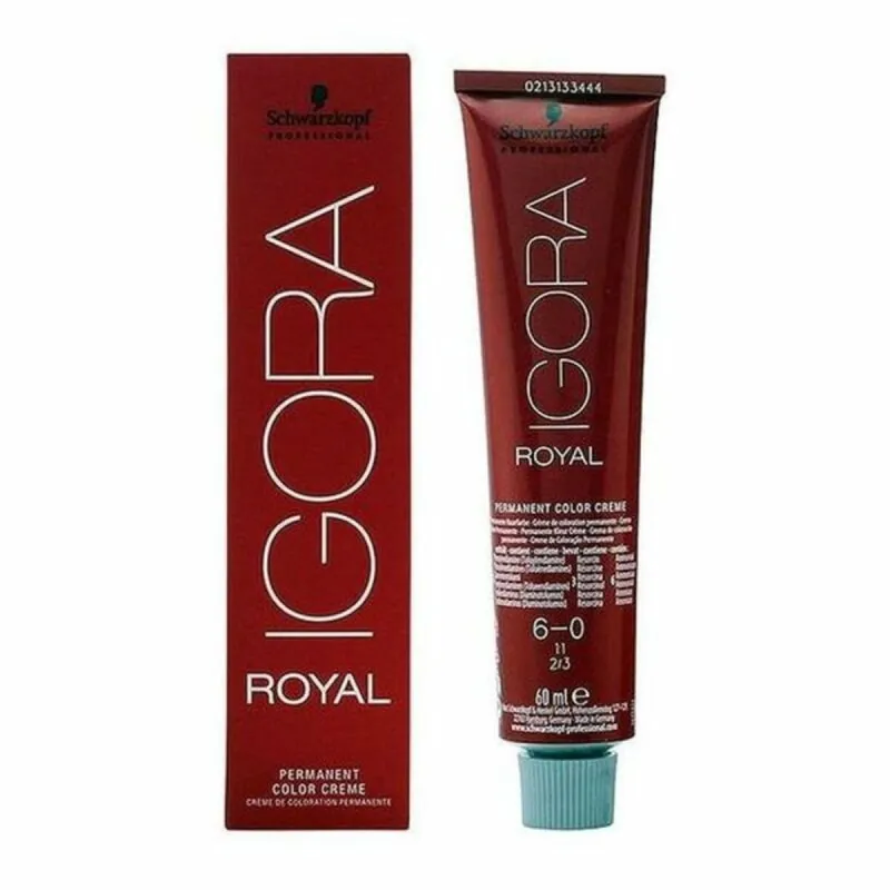 Pysyvä väriaine Schwarzkopf Igora Royal Nº 6-0 60 ml