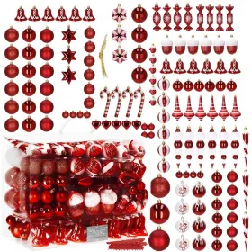 Christmas tree ornaments set Springos CA0155, 6/8/14 cm, 149 pcs