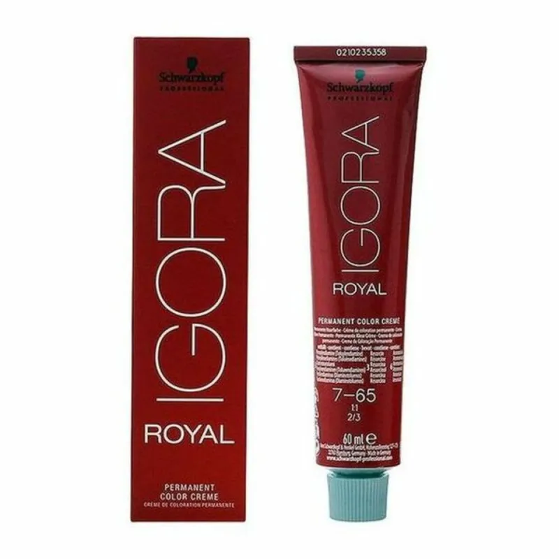 Pysyvä väriaine Schwarzkopf Igora Royal Nº 7-65 60 ml