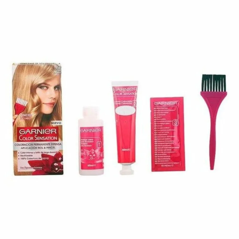 Pysyvä väriaine Garnier 860-76843 Luminous Blonde Nº 8 Rubio Luminoso Nº 8-Rubio Luminoso 110 g