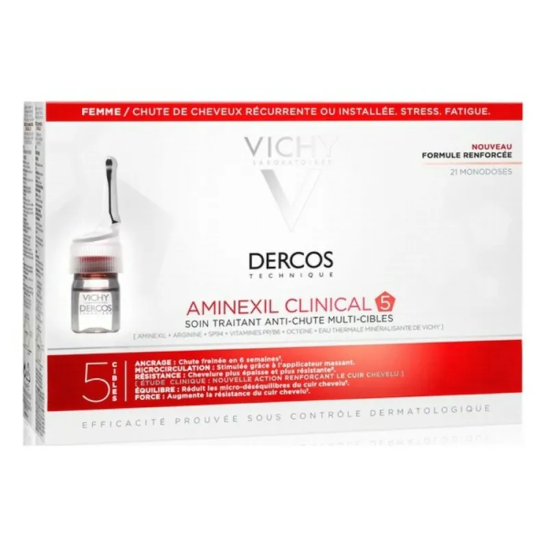 Hiusten lähtöön vaikuttava hoito Dercos Vichy 12585750 6 ml (21 x 6 ml)
