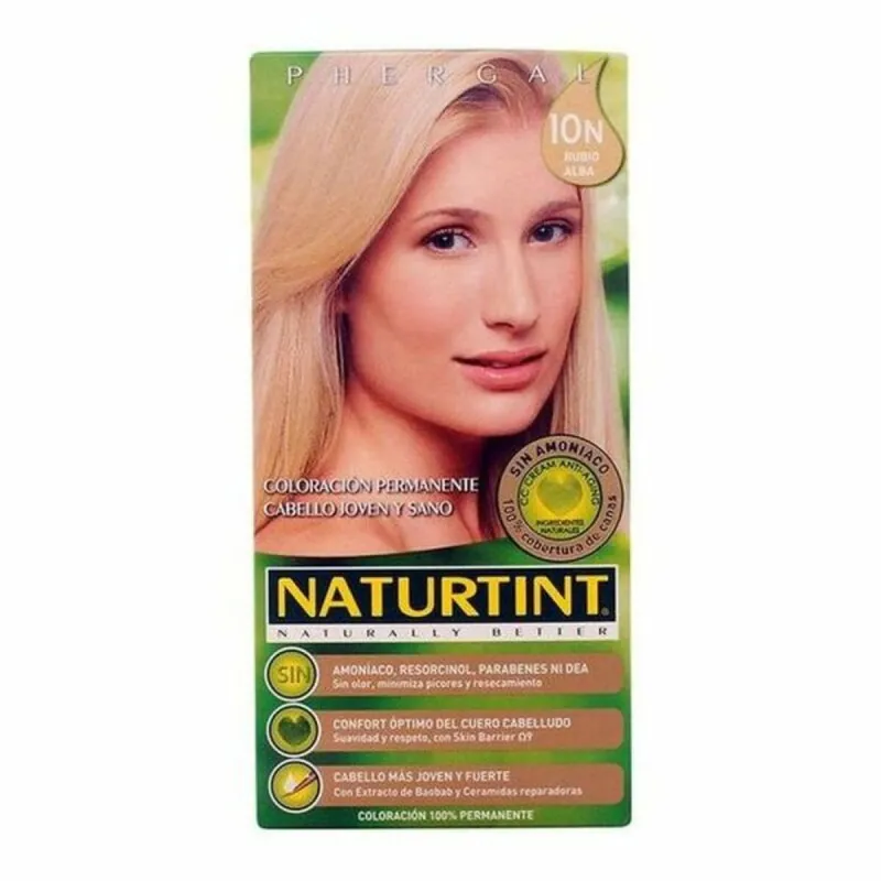 Краска без содержания аммиака Naturtint Naturtint N Золотисто-белый Платиновый блонд Nº 10n Rubio Alba Nº 10n-Rubio Alba 170 ml