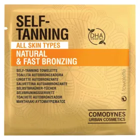 Салфетки с автозагаром Natural & Fast Bronzing Comodynes Tanning