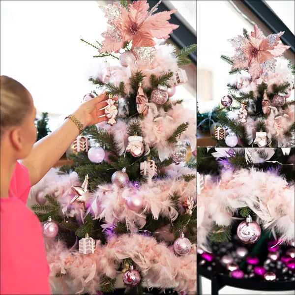 Kalėdinių eglutės papuošalų rinkinys Springos CA1131 3 CM 54 VNT