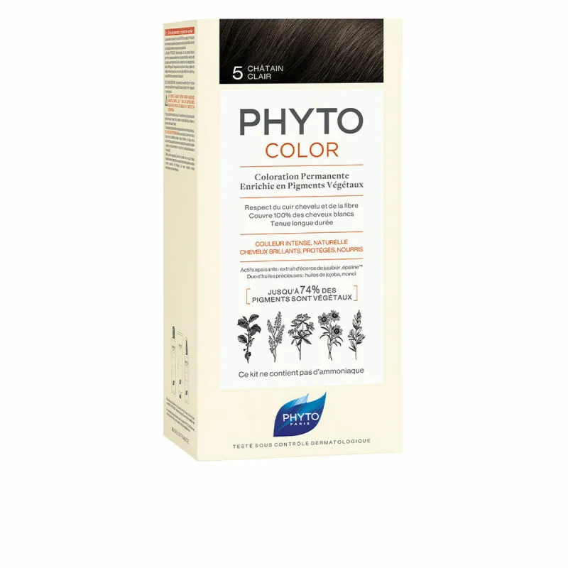 Permanent Colour Phyto Paris Phytocolor 5-castaño claro Nº 5-Castano Claro