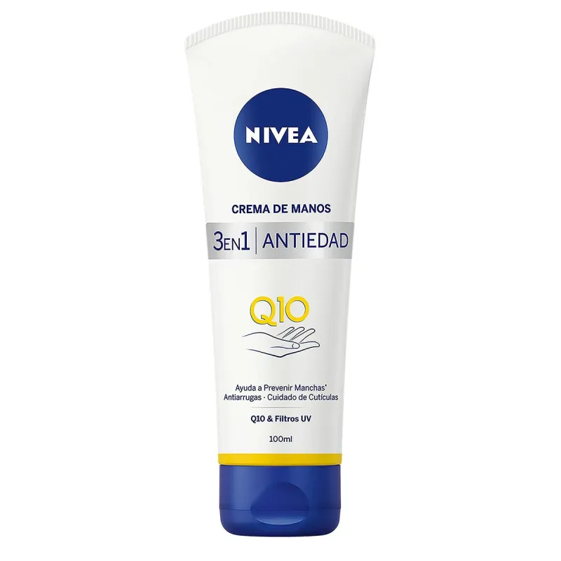 Rankų kremas nuo senėjimo Nivea Q10 100 ml 3 viename