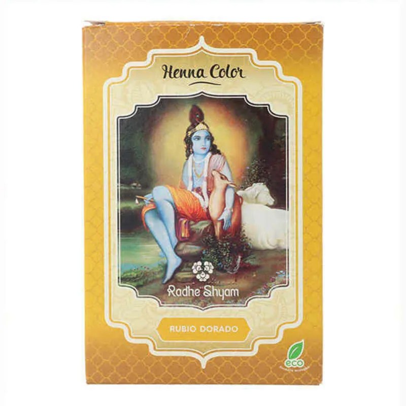 Pusiau laikinas dažas Henna Radhe Shyam Auksiniai šviesūs (100 g)