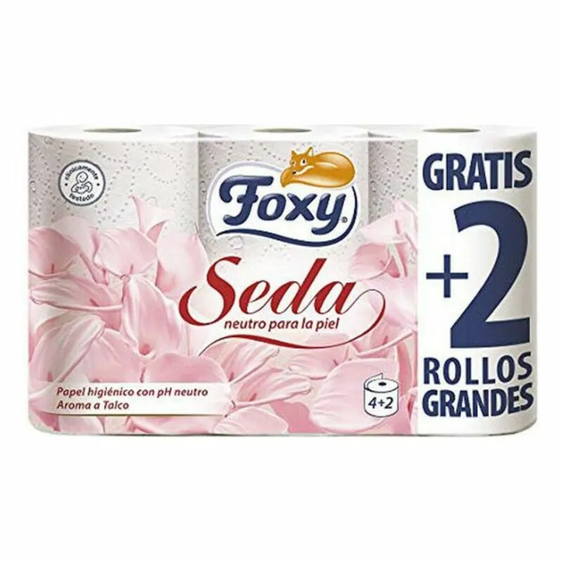 Tualetes Papīra Seda PH Neutro Foxy (6 uds)