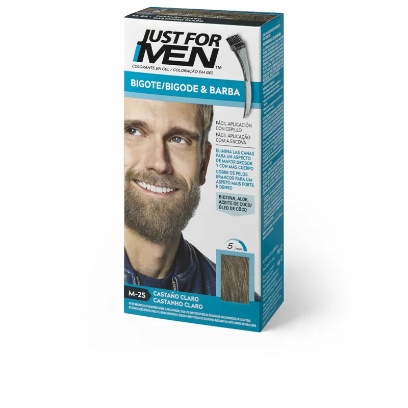 Noturīga Krāsa Just For Men Colorante Gaiši Brūns 15 ml Bārda/Ūsas