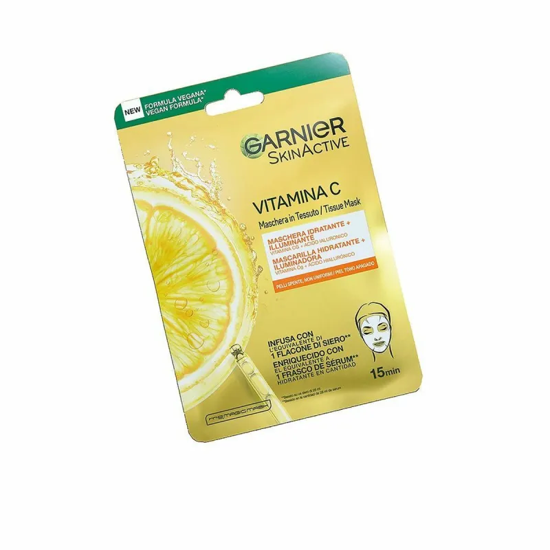 Iliuminuojanti kaukė Garnier Skinactive Vitamina C Maitinamasis Vitaminas C (1 vnt.)