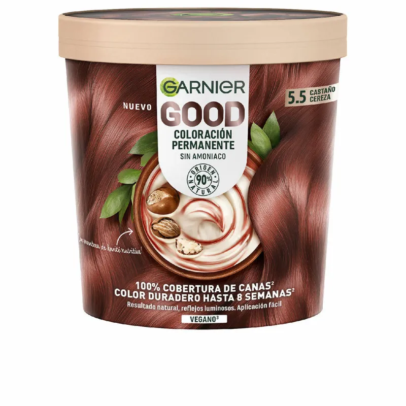 Noturīga Krāsa Garnier Good Cherry Brūns Nº 5.5 Nº 5.5 Castano Cereza 217 ml (1 gb.)