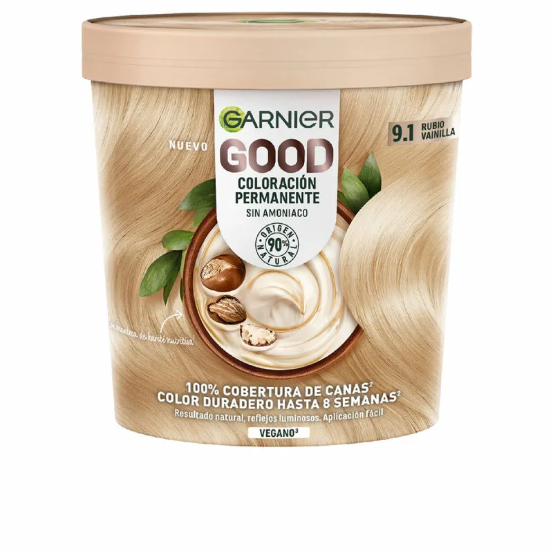Pysyvä väriaine Garnier Good Blonde Nº 9.1 Nº 9.1 Rubio Vainilla 217 ml (1 osaa)