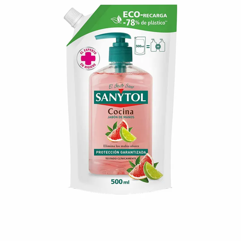 Мыло для рук Sanytol 500 ml антибактериальная Кухня перезарядка