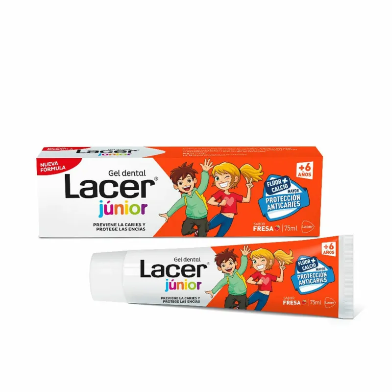 Hammastahna Lacer Junior 75 ml Junior Mansikka