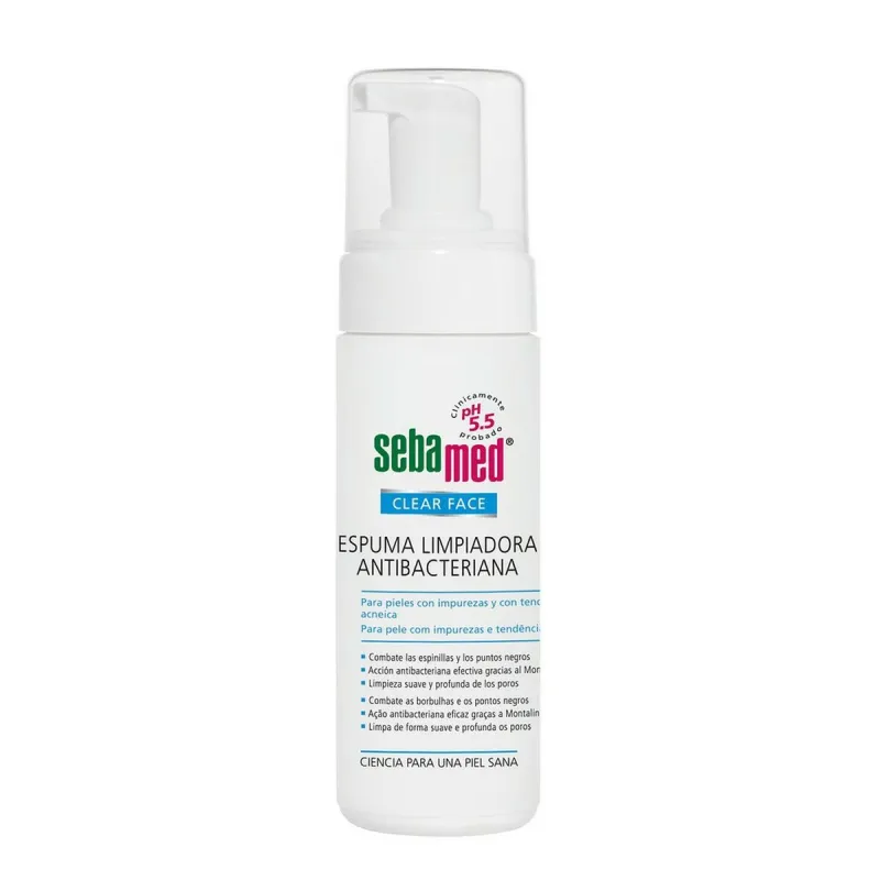 Очищающая пенка Sebamed Clear Face 150 ml Антибактериальный