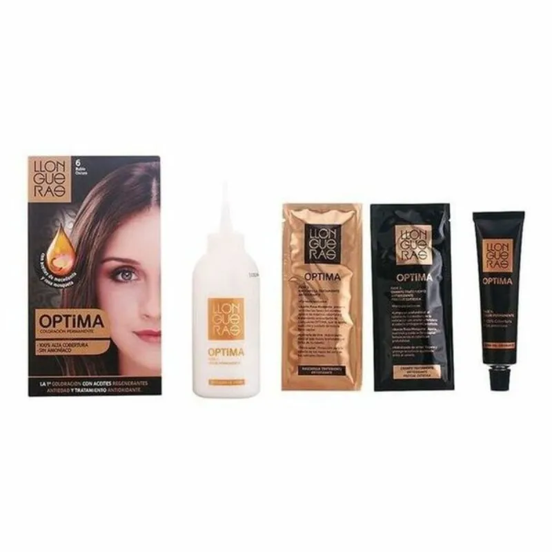 Dažai be amoniako Llongueras Optima Nº 6-Deep Blond (1 vnt.)