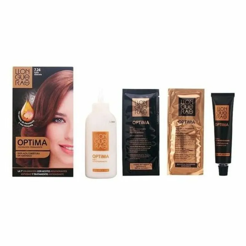 Ammoniaagivaba juuksevärv Llongueras Optima Nº 7.24-Almond Blond (1 Ühikut)