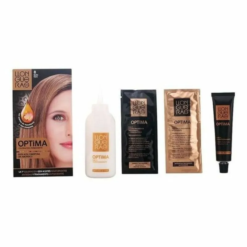 Krāsa bez Amonjaka Llongueras Optima Nº 8-Light Blond (1 gb.)