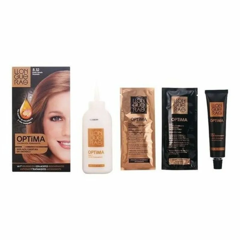 Väriaine ei sisällä ammoniakkia Llongueras Optima Nº 8.32-Light Blond Natural (1 osaa)