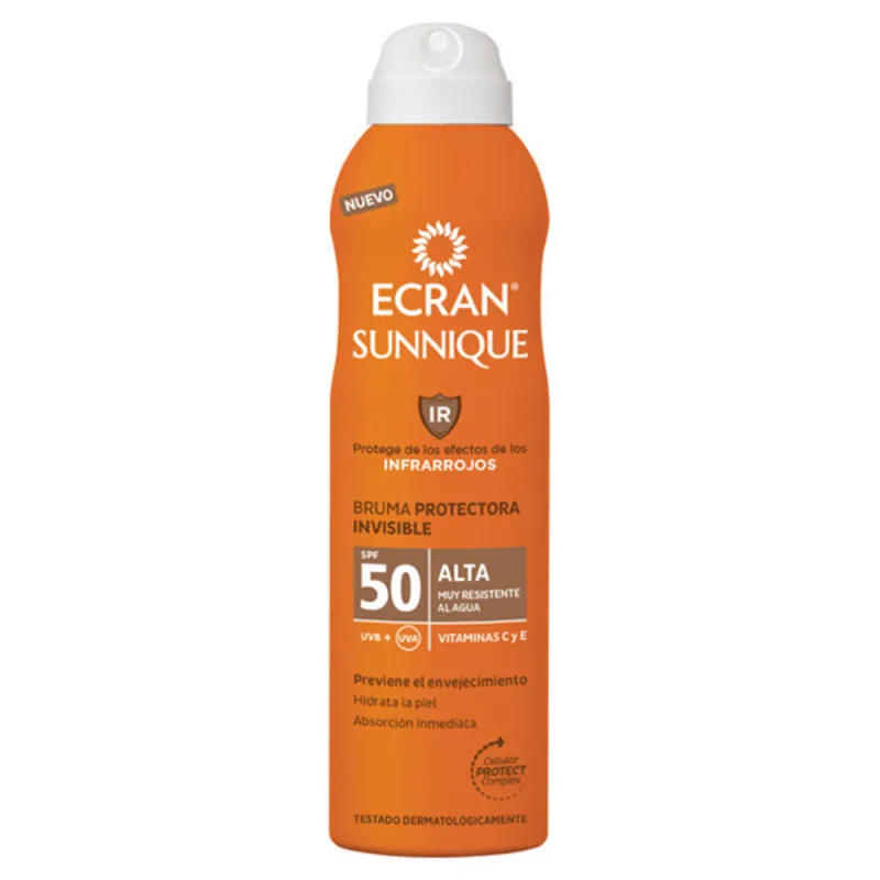 Purškiklis saulės apsauga Ecran Ecran Sunnique Spf 50 250 ml