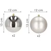 Christmas Tree Decoration Set Springos CA1183 12 cm 4 pcs.