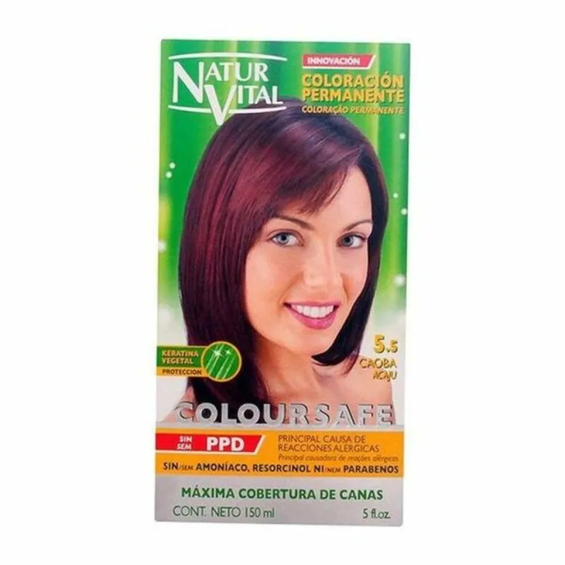 Dažai be amoniako Naturaleza y Vida Coloursafe Nº 5.5-Caoba 150 ml