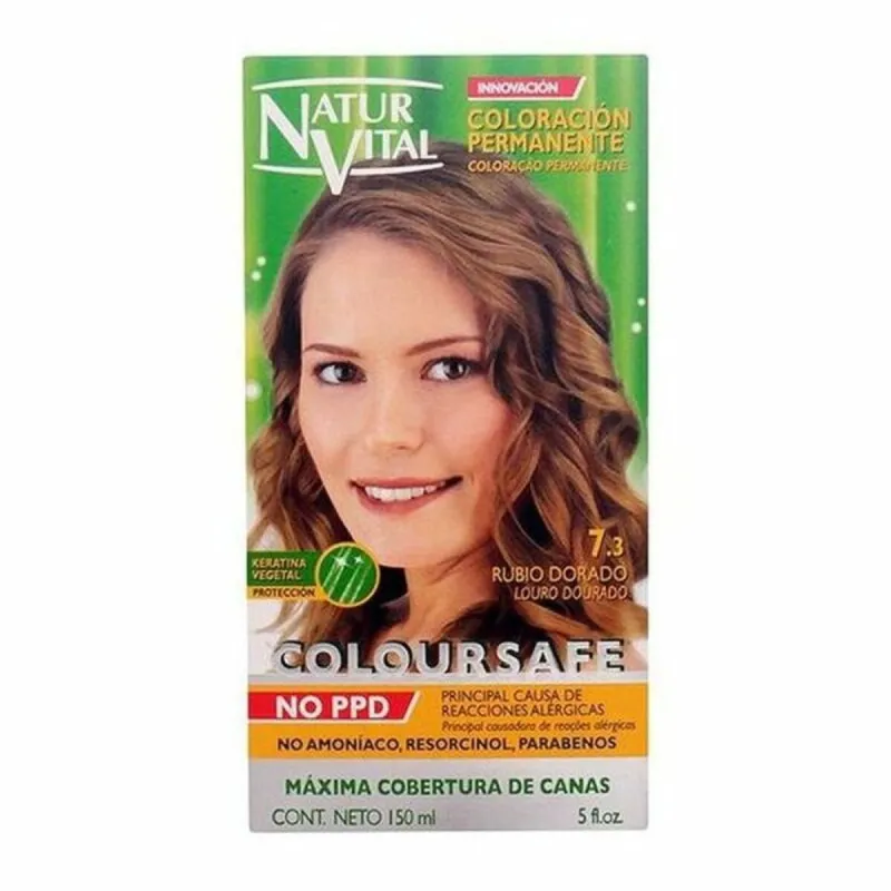 Краска без содержания аммиака Naturaleza y Vida Coloursafe Nº 7.3-rubio dorado 150 ml