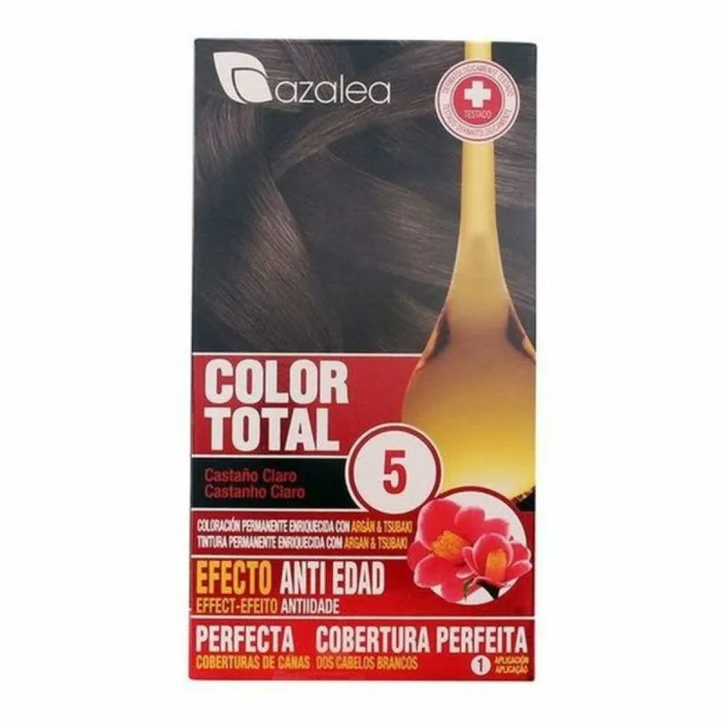 Антивозрастная постоянная краска Azalea Color Total Платиновый блонд Nº 5-Castano Claro (1 штук)