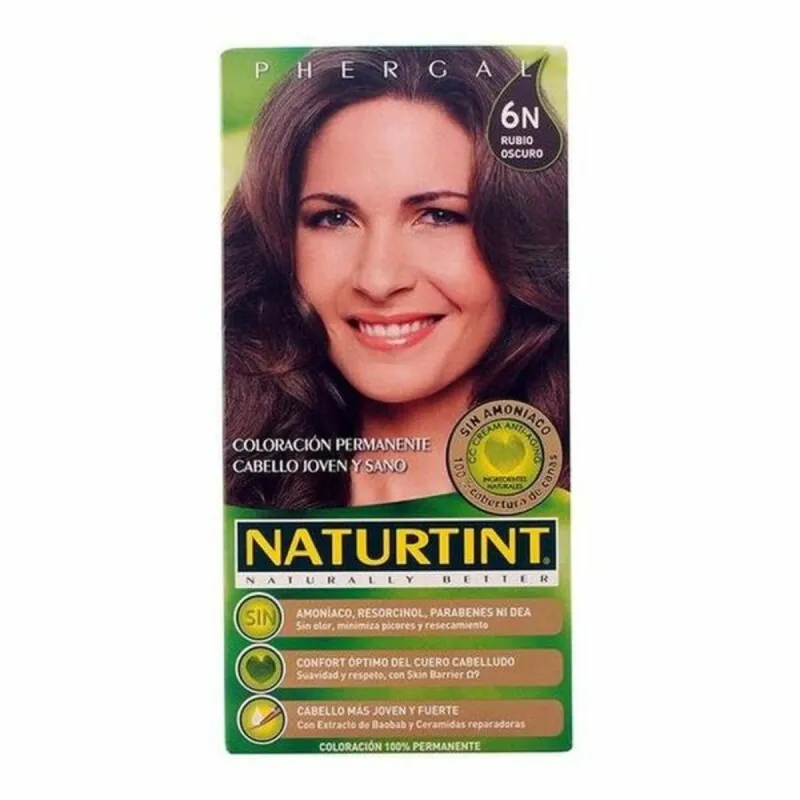 Väriaine ei sisällä ammoniakkia Naturtint Naturtint N Nº 6n Rubio Oscuro Nº 6n-Rubio Oscuro 170 ml