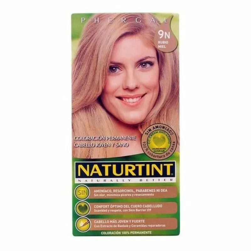 Väriaine ei sisällä ammoniakkia Naturtint Naturtint N Hunajan vaalea Nº 9n Rubio Miel Nº 9n-Rubio Miel 170 ml