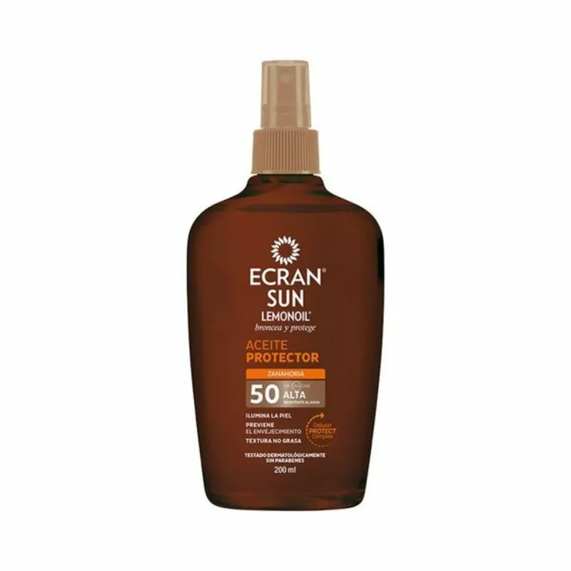 Päikesekaitseõli Ecran Ecran Sunnique Spf 50 200 ml