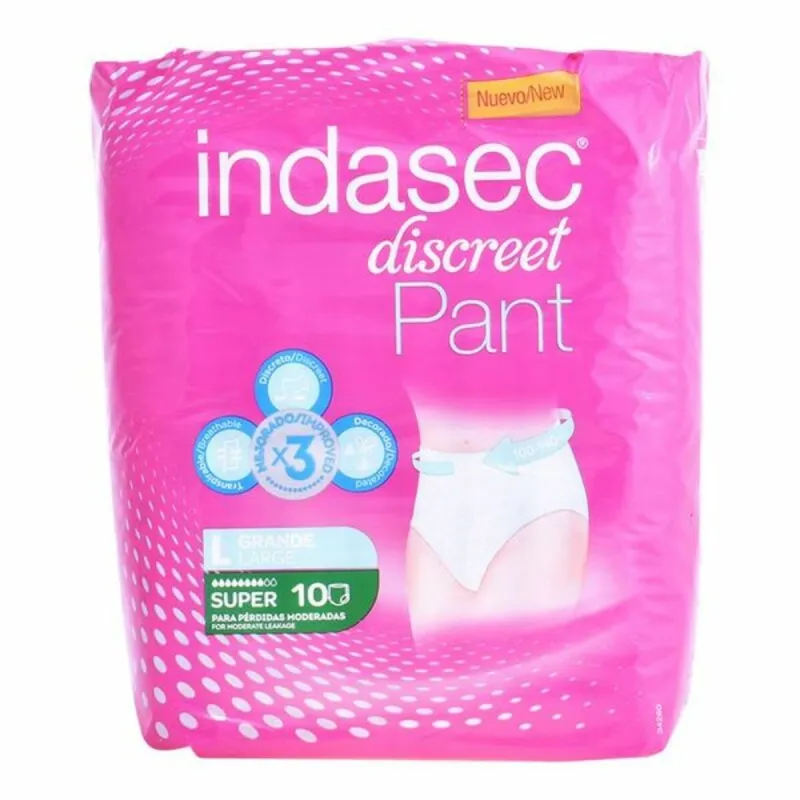 Autiņbiksītes Urīna Nesaturēšanai Pant Super Talla Grande Indasec 3821866 (10 uds)
