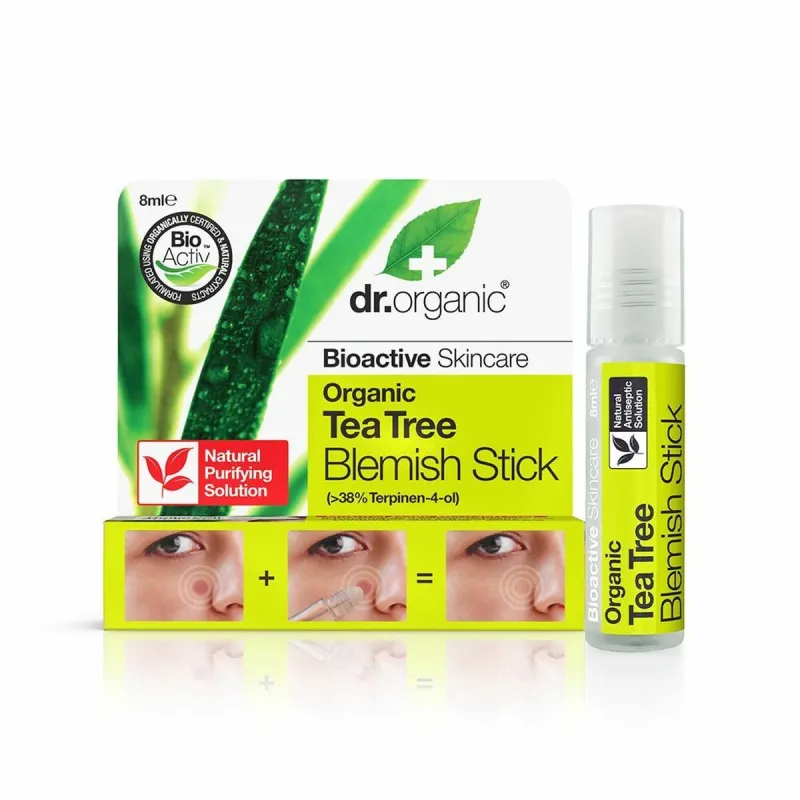 Средство для кожи с акне Dr.Organic DR00140 8 ml Roll-On Чайное дерево