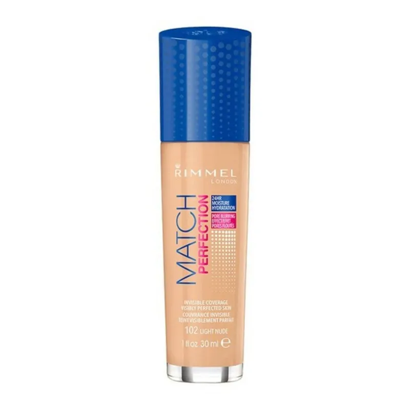 Nestemäinen meikin pohjustusaine Match Perfection Rimmel London (30 ml)
