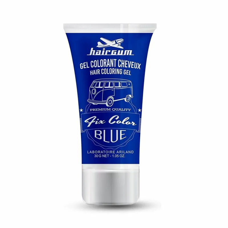 Neilgalaikiai dažai Hairgum Fix Color Mėlyna Blue 30 ml Formavimo gelis