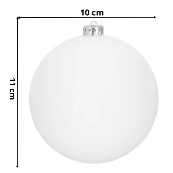 Ziemassvētku bumbiņas Springos CA1189 10 CM 6 GAB.