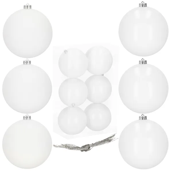 Ziemassvētku bumbiņas Springos CA1189 10 CM 6 GAB.