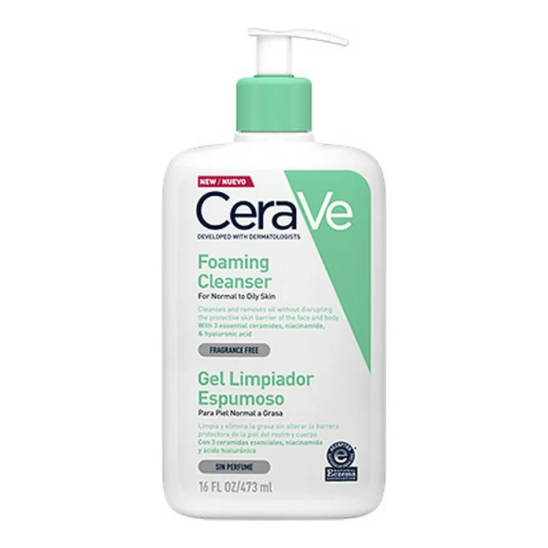 Очищающий пенящийся гель CeraVe Foaming Cleanser 473 ml