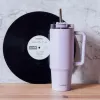 Quokka Stream - 950ml Stainless Steel Thermal Mug with Straw (Purple)