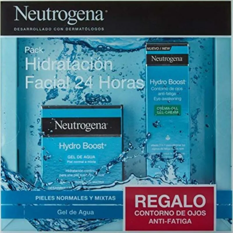 Unisex kosmētikas komplekts Neutrogena Hydro Boost Gel De Agua Facial 15 ml Želeja 2 Daudzums
