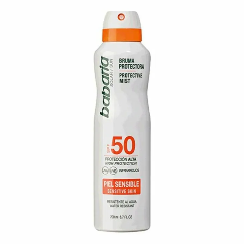 Purškiklis nuo saulės Babaria Solar Piel Sensible Spf 50 200 ml