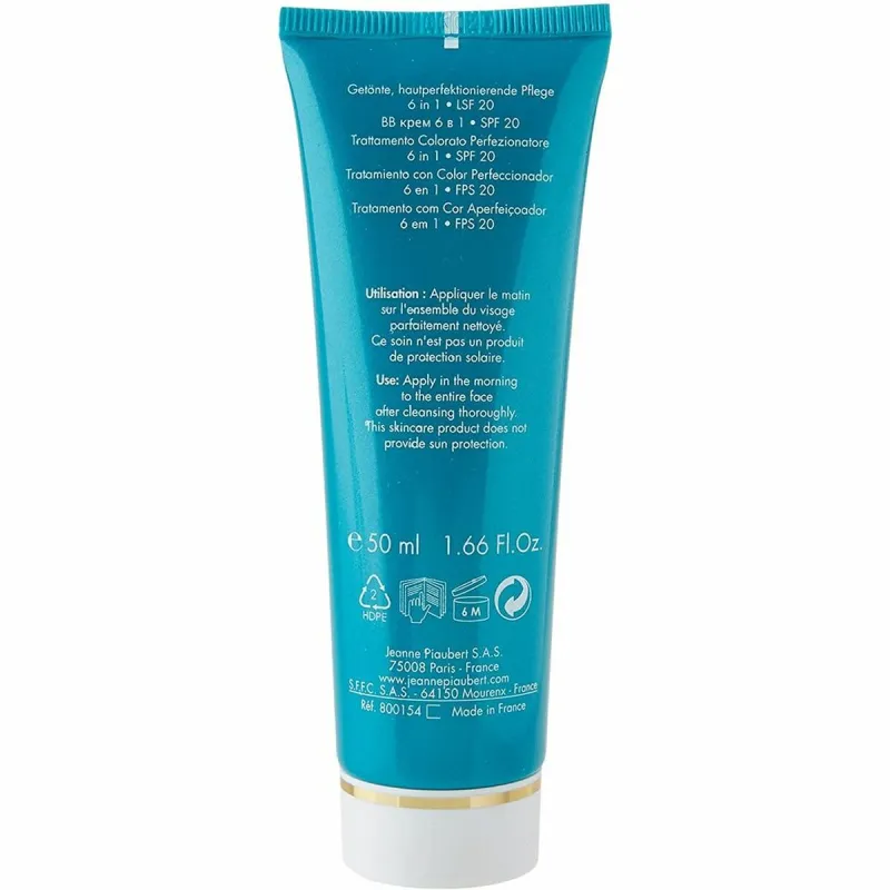 Mitrinošs Krēms ar Krāsu Jeanne Piaubert Hydro Active H Bb Medium Dark Spf 20 50 ml