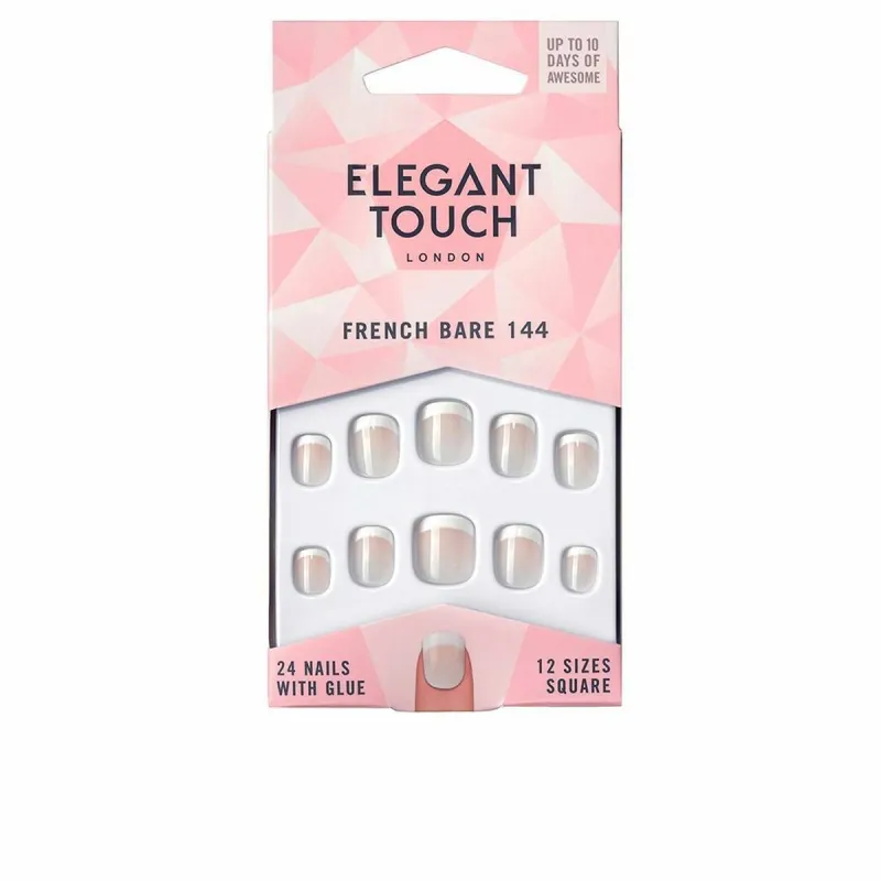 Mākslīgie nagi Elegant Touch French Xs 24 Daudzums (24 uds)